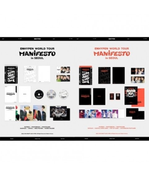 ENHYPEN - ENHYPEN WORLD TOUR [MANIFESTO] IN SEOUL (DVD + DIGITAL CODE) SET