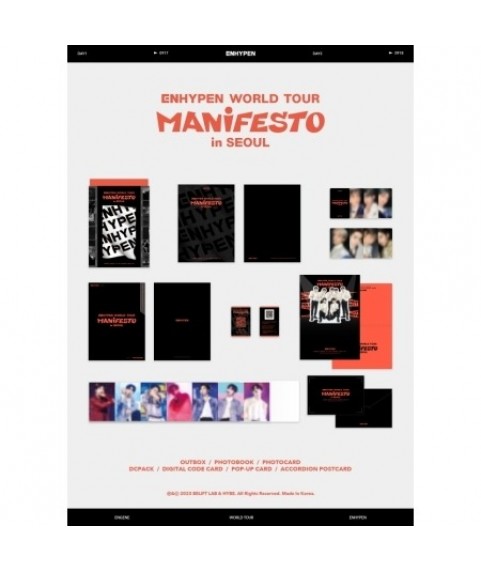 ENHYPEN - ENHYPEN WORLD TOUR [MANIFESTO] IN SEOUL (DIGITAL CODE) 