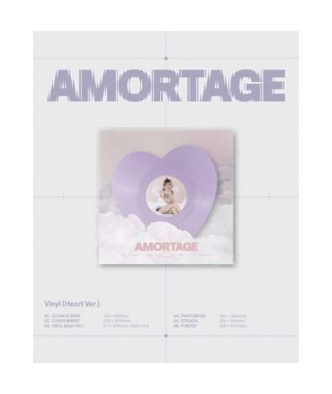 JISOO - MINI ALBUM [AMORTAGE] VINYL (Heart ver.)