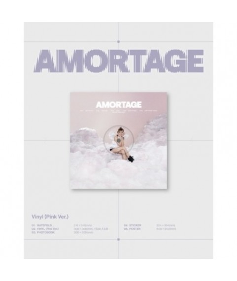 JISOO - MINI ALBUM [AMORTAGE] VINYL (Pink ver.)