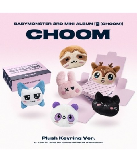 BABYMONSTER - 3RD MINI ALBUM [CHOOM](PLUSH KEYRING VER.)